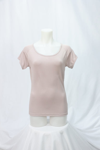 猛暑対策インナープットンドライ登山用肌着の技術から生まれた特殊メッシュ使用！フレンチスリーブ半袖インナー＜M-3L 展開＞